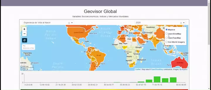 Geovisor estadístico global